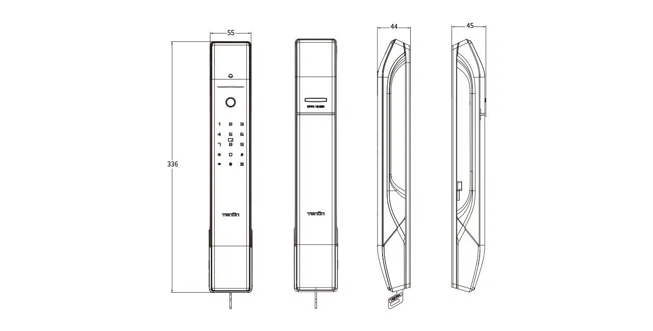 Электронный смарт замок «Tenon A7»